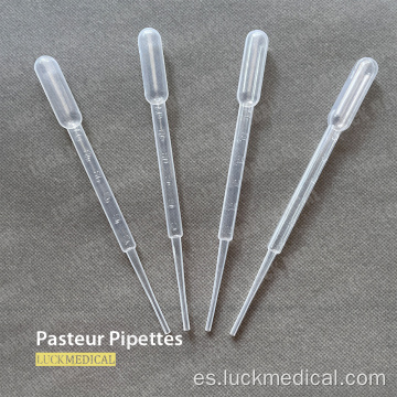 3 ml de pipetas pasteur estéril